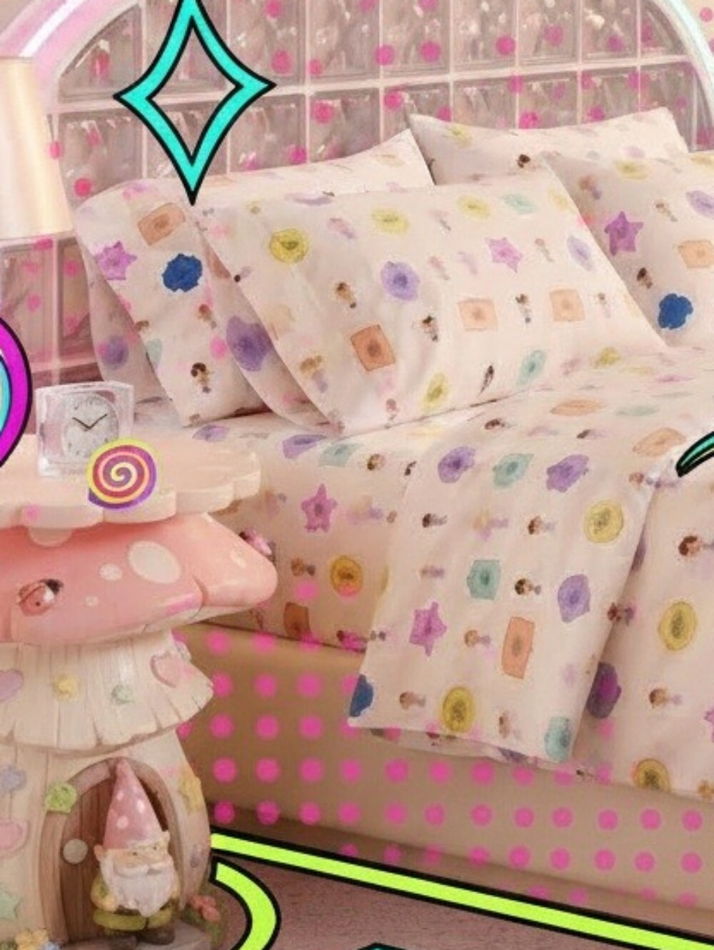 N​WT Polly Pocket King Pillowcases ONLY Cakeworthy (Set of 2) 100% Cotton